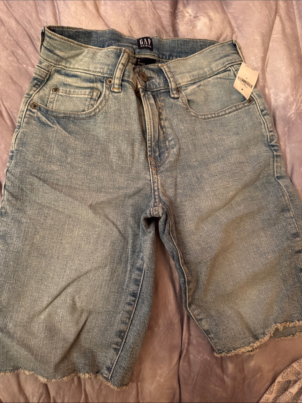 GAP Light Wash Denim Cutoff Shorts